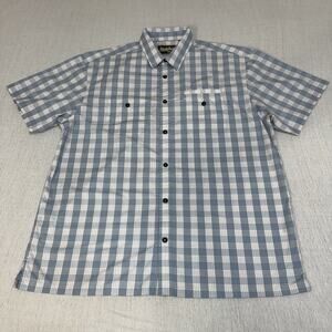 Howler Brothers Western Blue Plaid Short Sleeve Button Up - X-Large EUC